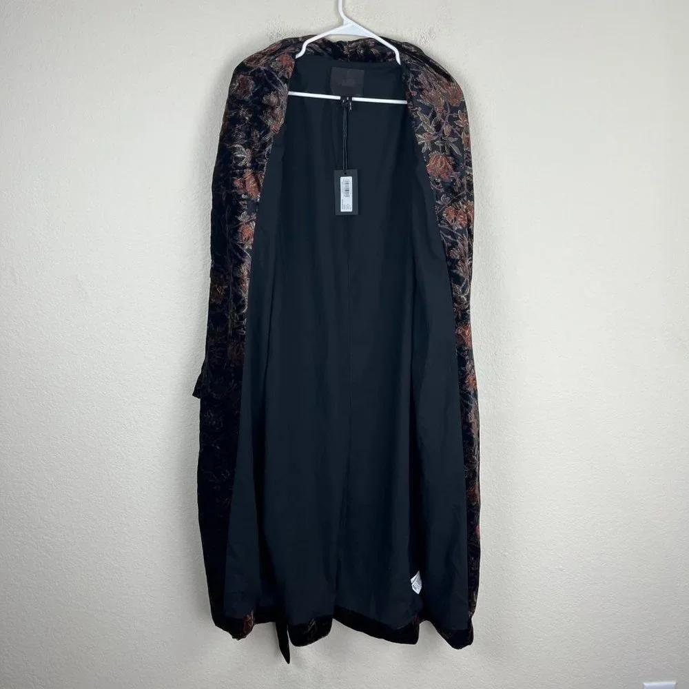 NEW Paige Chrystin Velvet Robe Imaginary Garden Size Small - Picture 5 of 7